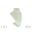 Gargantilha Choker LBS & Kessy Folheado Pedra Colorida - 31cm Ajustável
