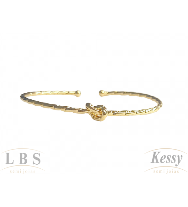 Bracelete LBS & Kessy Folheado Nó 